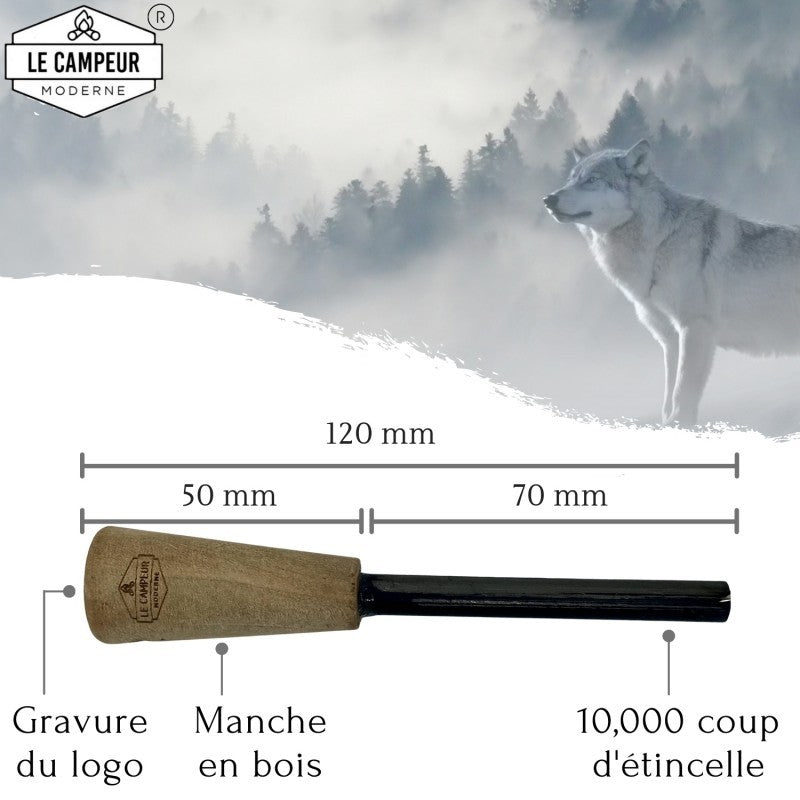Pedernal de magnesio "Le campeur Moderne"