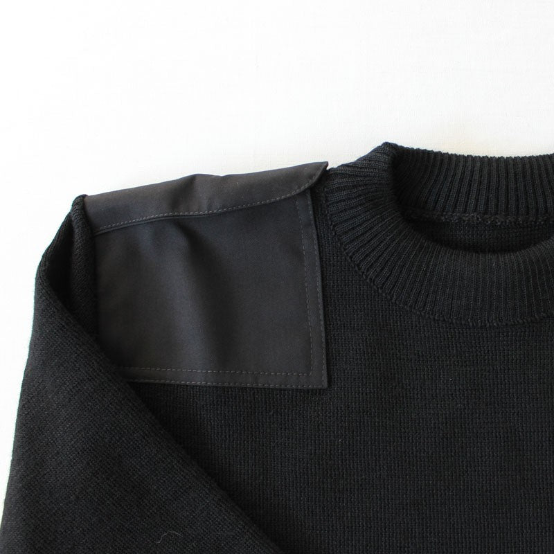 Navy blue wool sweater
