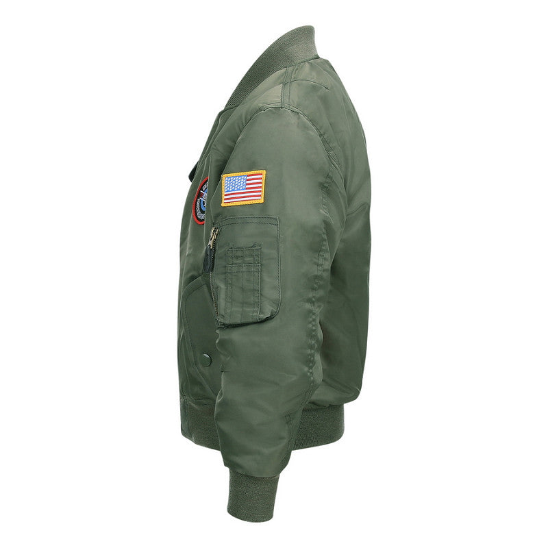 Bomber Criança MA-1 flight verde c/patch