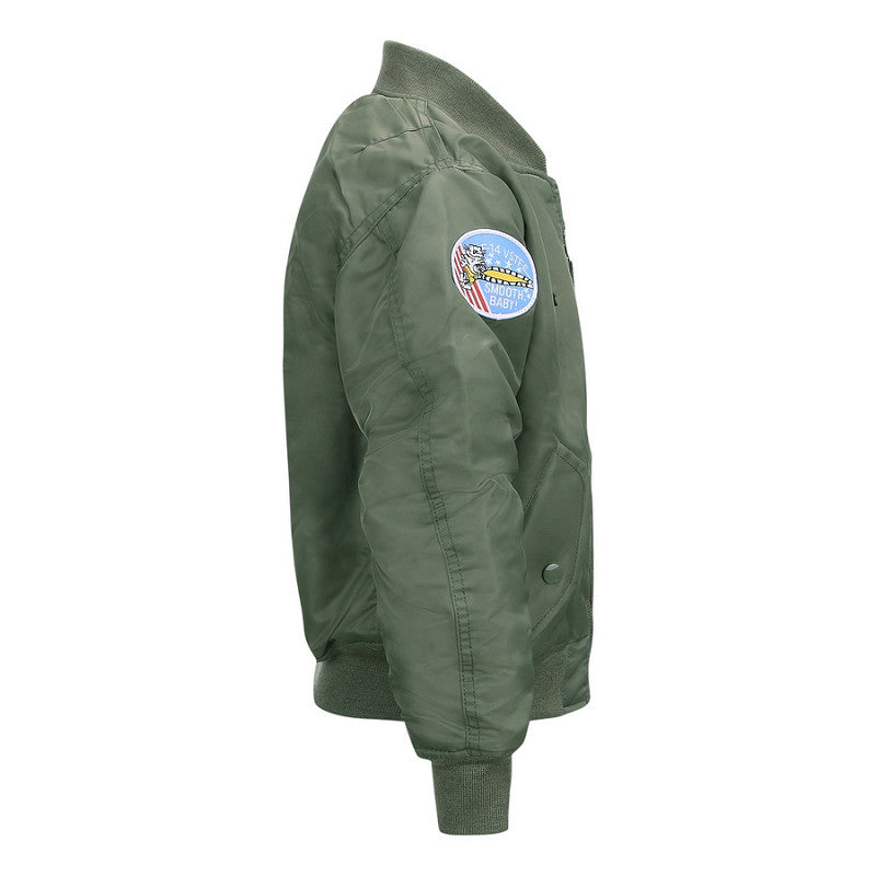 Bomber Criança MA-1 flight verde c/patch