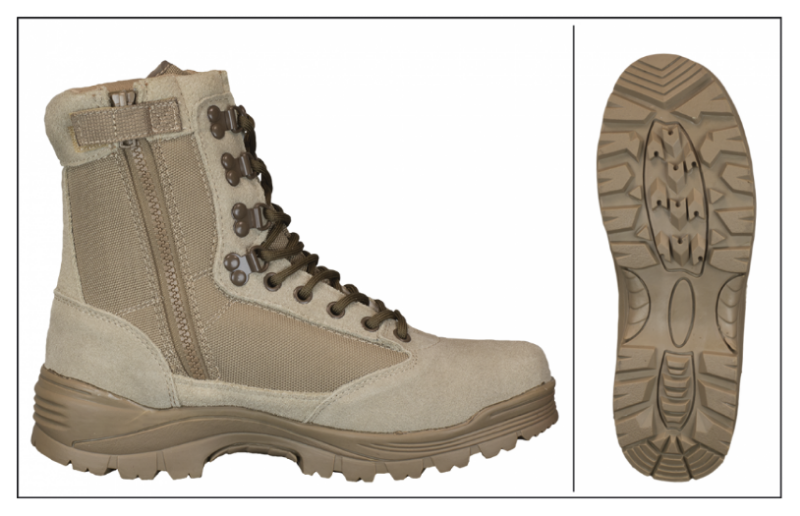 Botas táticas BARBARIC c/fecho