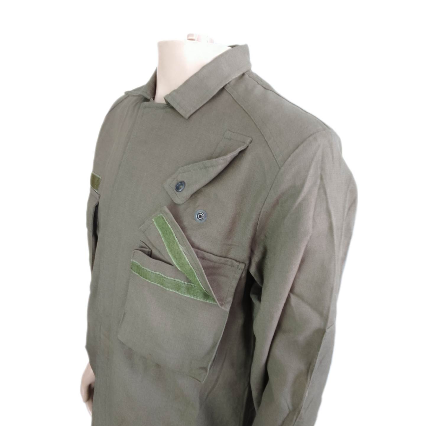 Camisa vintage da farda nº3 Castanha um passador