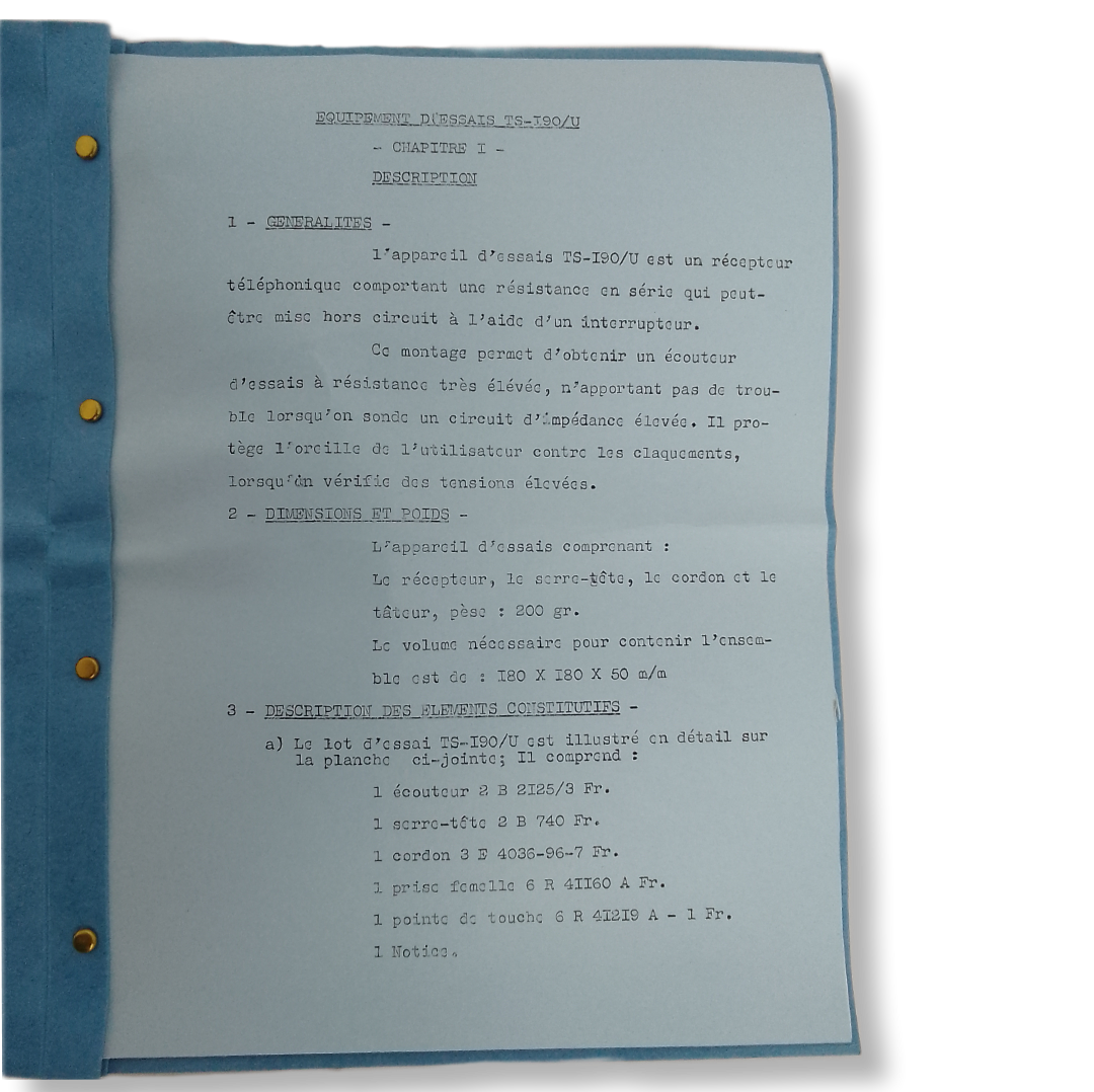 Dispositivo de testes de comunicações TS-190/U