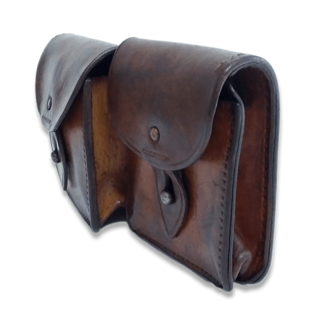 Bolsa em couro MAS 49/56 para carregadores da 2ª Guerra - WWII