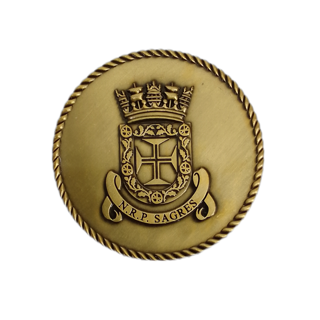Medalha / moeda do NRP Sagres - Marinha