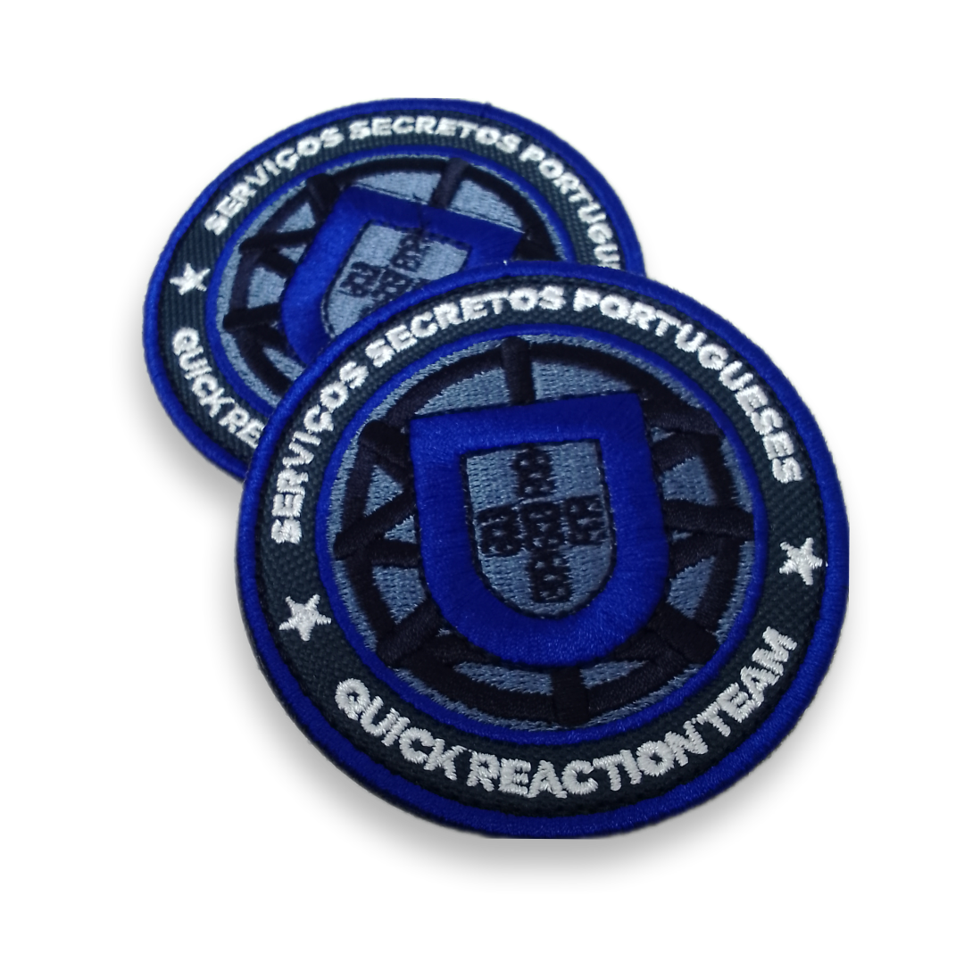 Patch bordado "Serviços Secretos Portugueses - Quick Reaction Team"