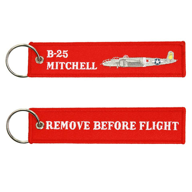 Porta chaves bordados " B-25 Mitchell"