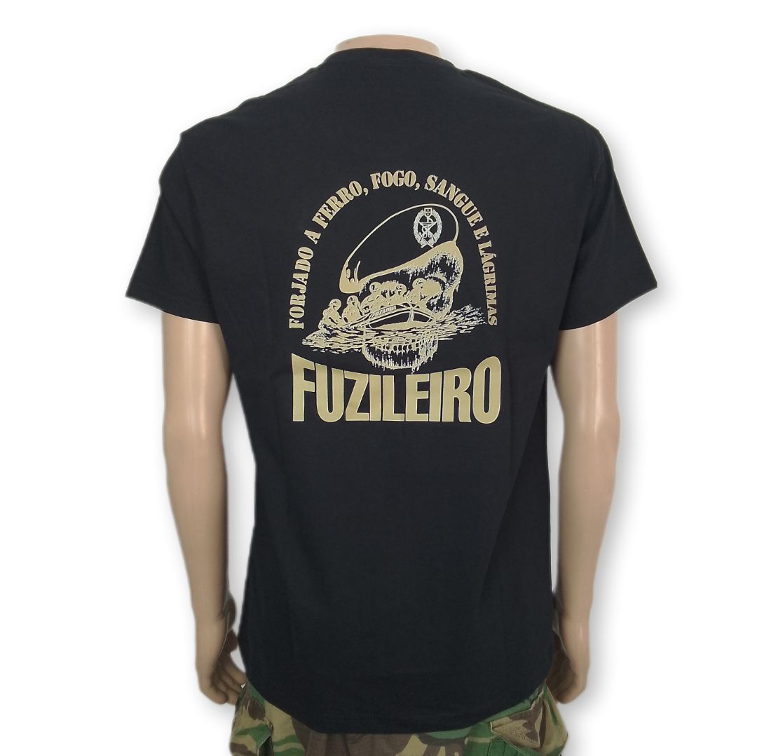 Tshirt Fuzileiro estampada Cracha curso "FUZILEIRO"