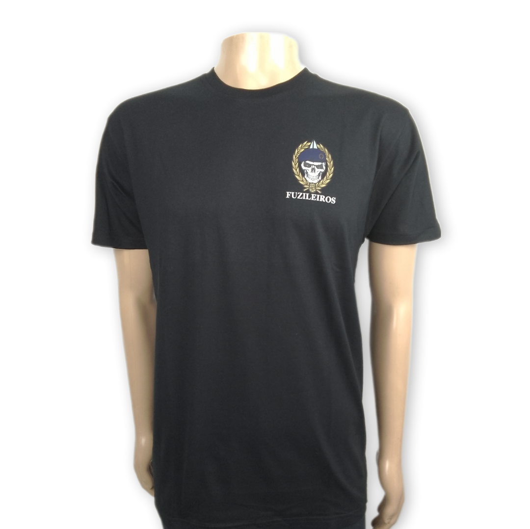 Tshirt estampada Caveira "Fuzileiros"