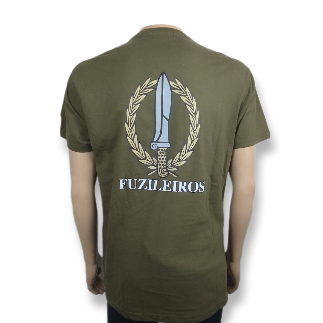 Tshirt Fuzileiro estampada Cracha curso "FUZILEIROS"