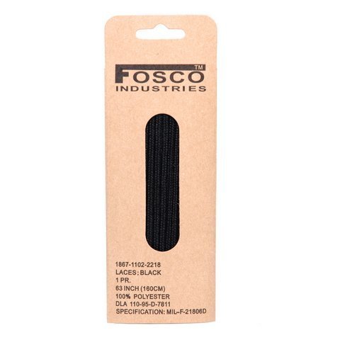 Atacadores 160cm, Preto - Trincheira Militar