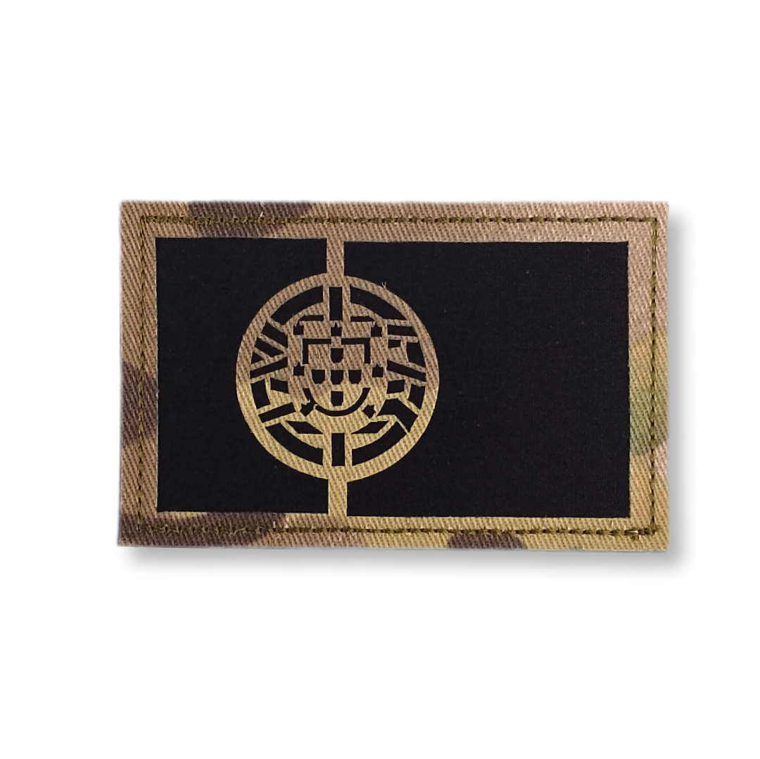 Patch bandeira Portugal em tecido multicam