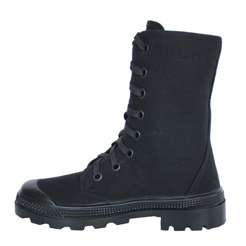 Botas de lona cano alto Wissart - Preto - Trincheira Militar