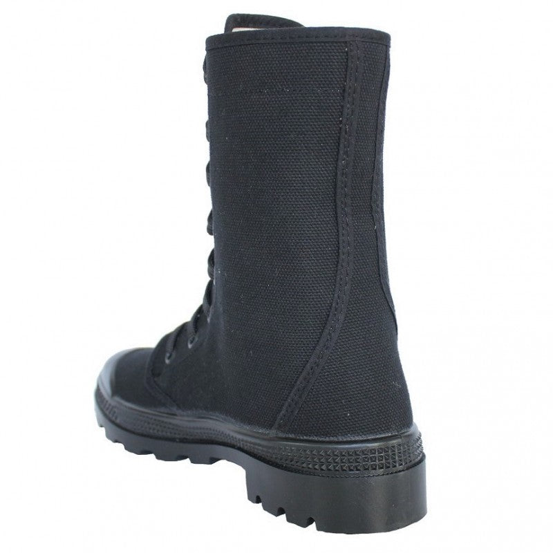 Botas de lona cano alto Wissart - Preto - Trincheira Militar