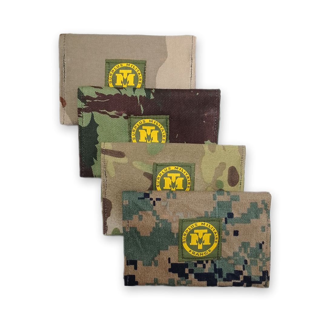 Carteiras TM em padrão camuflado
