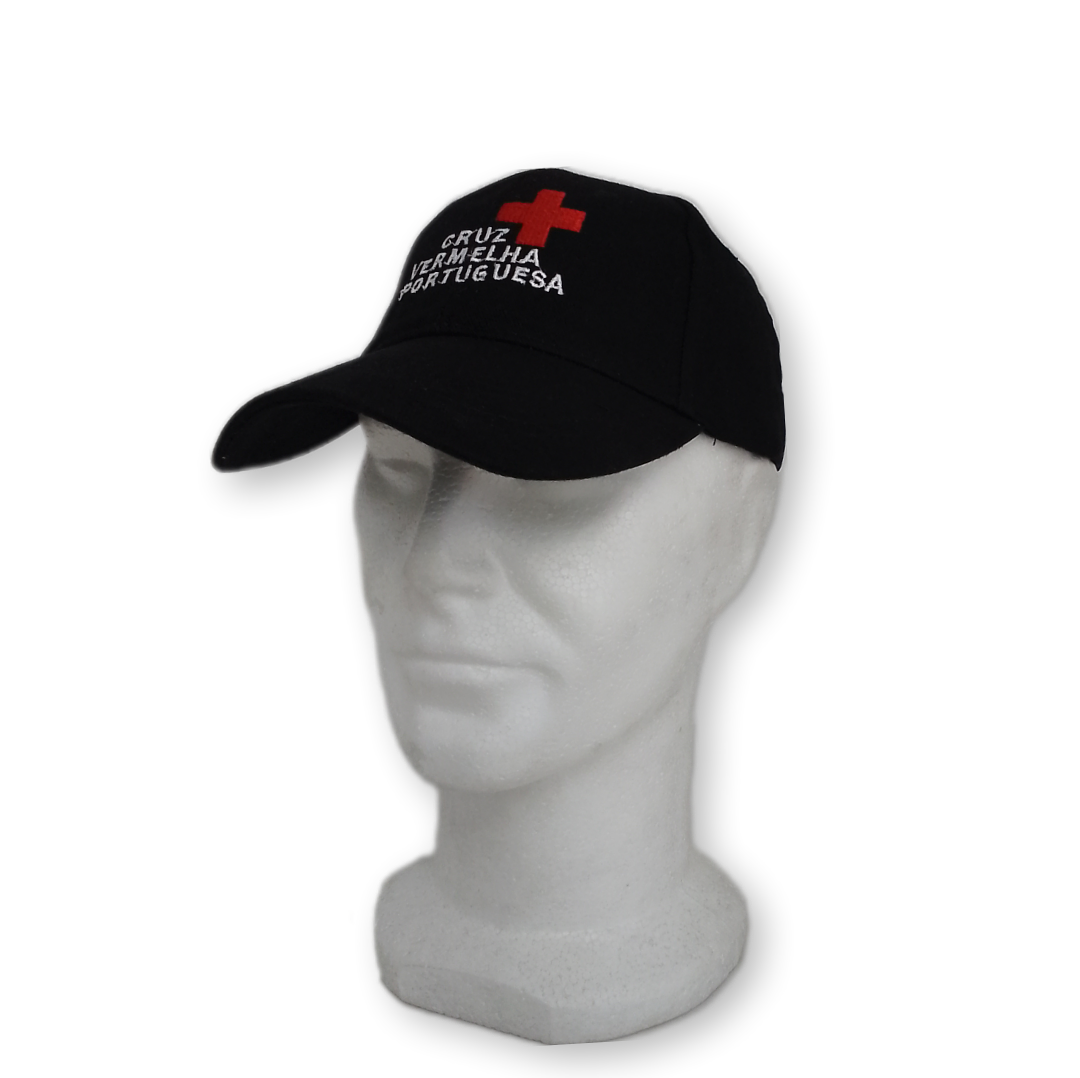 Cap / Chapéu preto da cruz vermelha