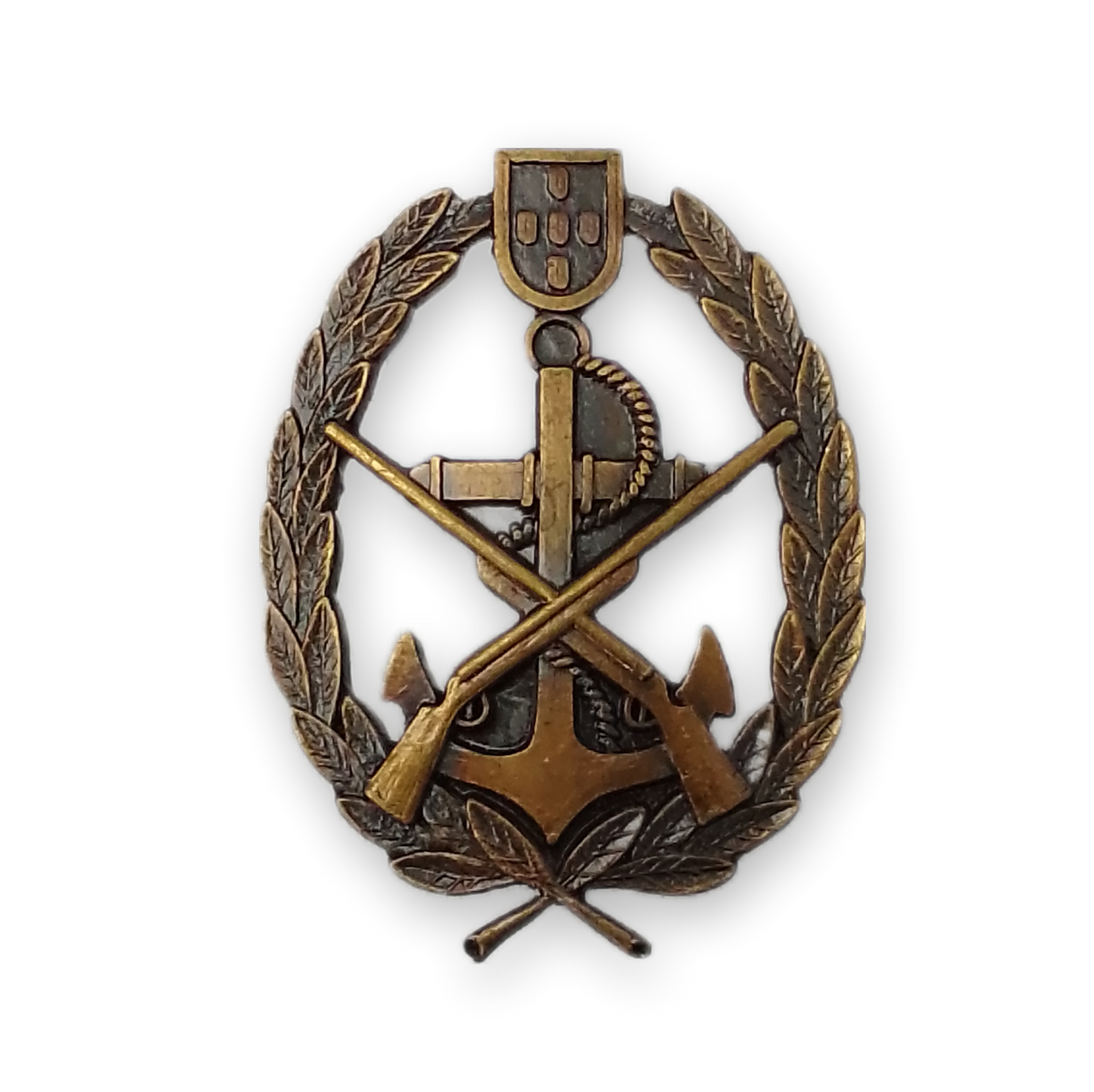 Cracha / distintivo de boina Fuzileiro - Trincheira Militar