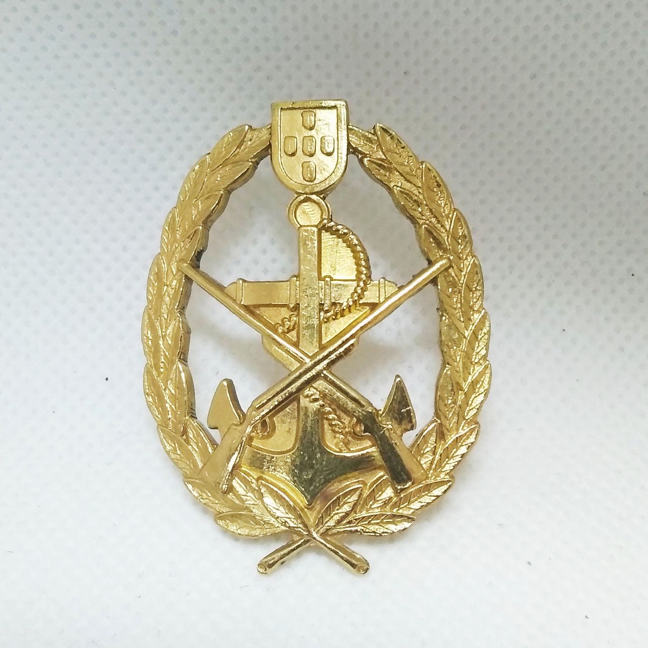 Cracha / distintivo de boina Fuzileiro - Trincheira Militar