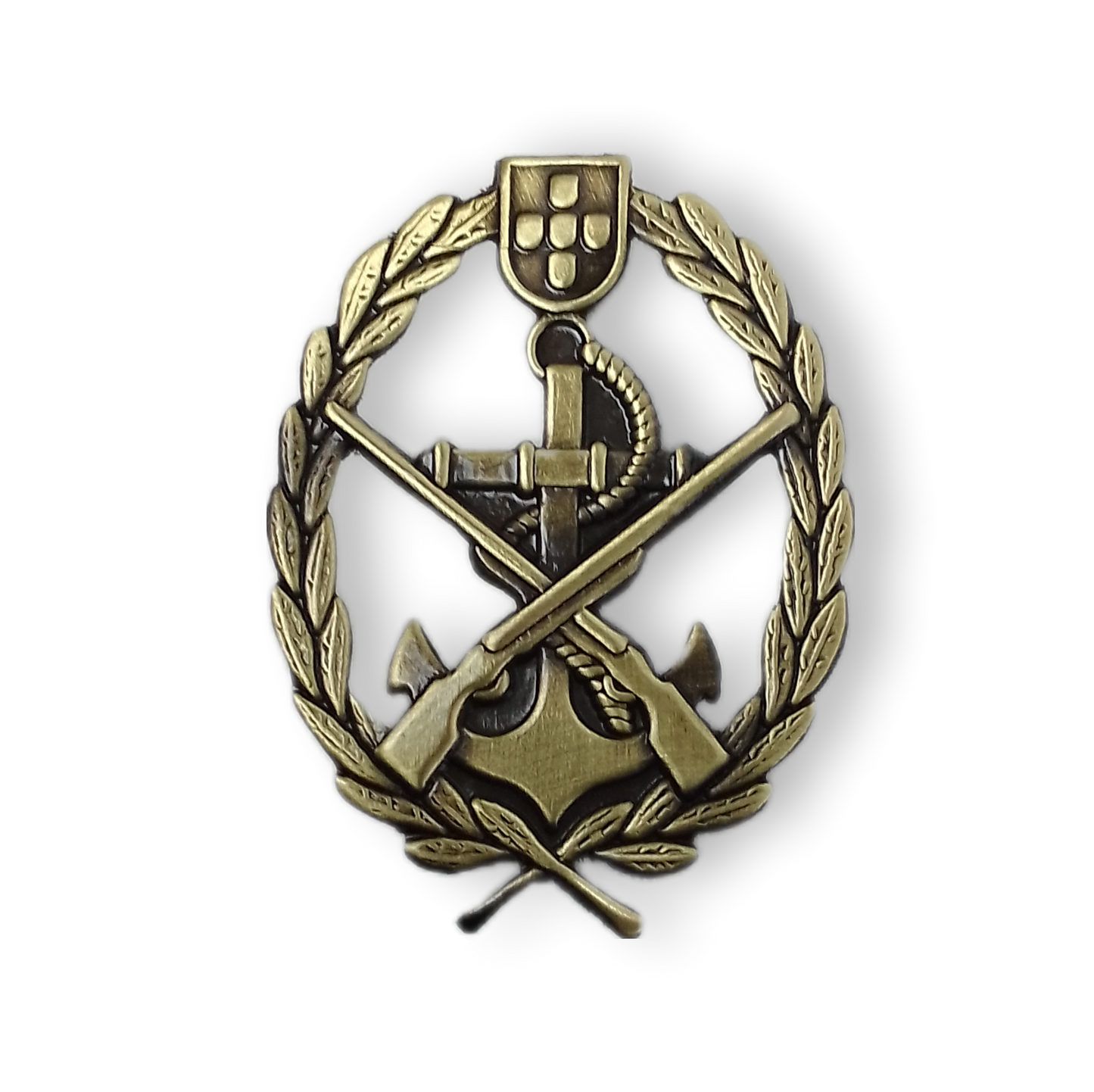 Cracha / distintivo de boina Fuzileiro - Trincheira Militar