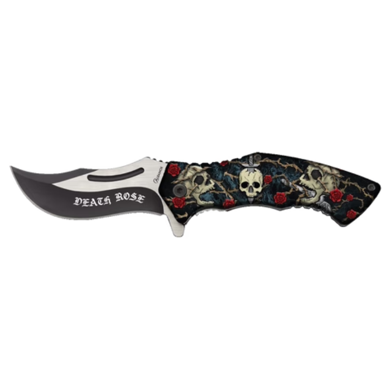 Faca Albainox 3D Skulls + Roses