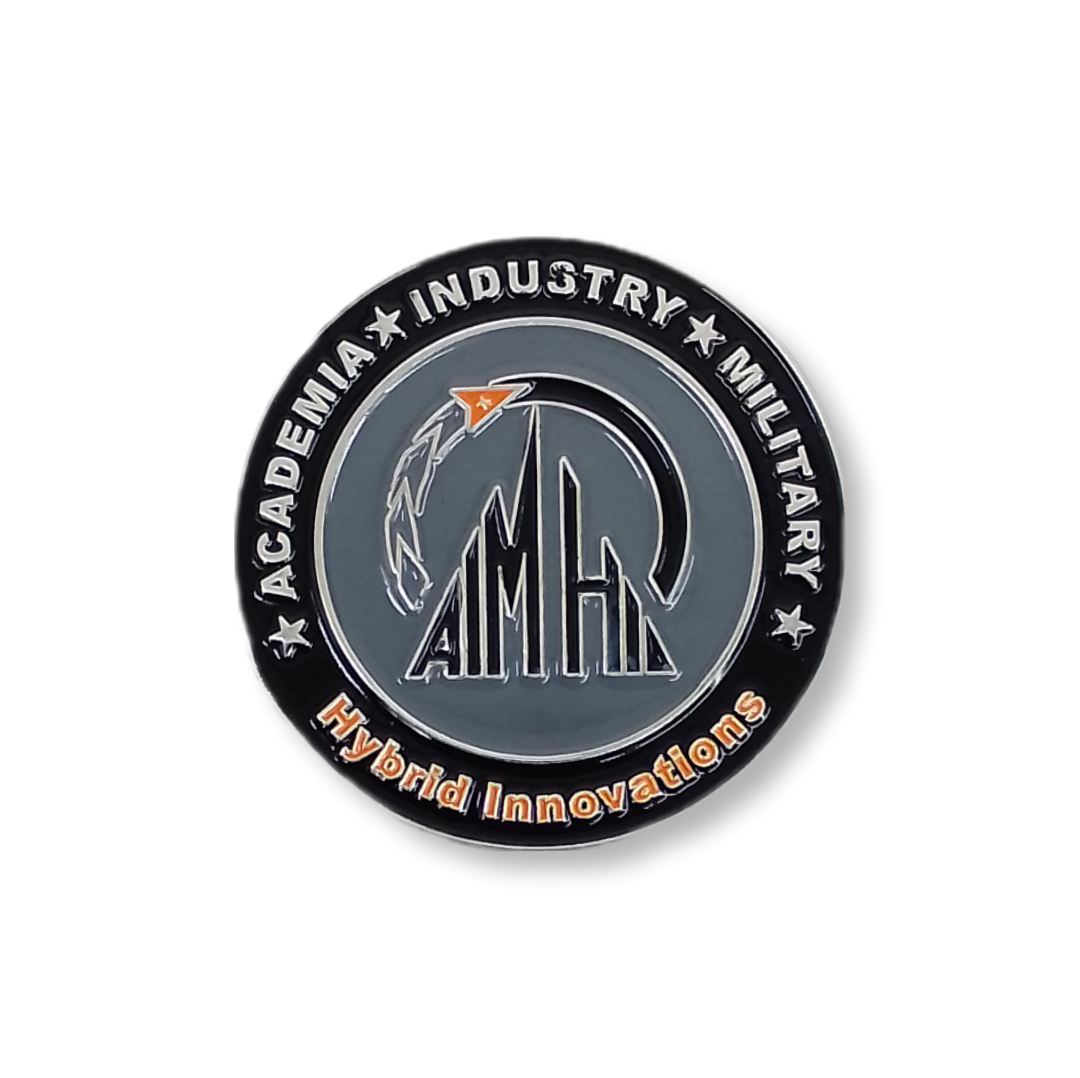 Medalha / moeda AIM HI - Academia*Industry*Military - Hybrid Innovations