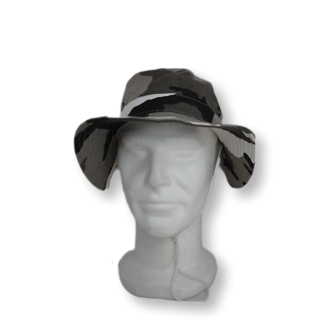 Panamá camuflado preto e branco (Urban)