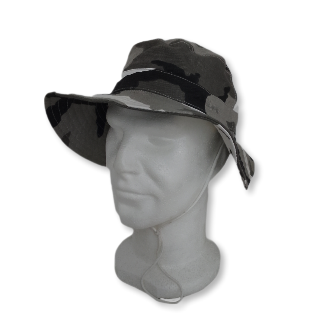 Panamá camuflado preto e branco (Urban)