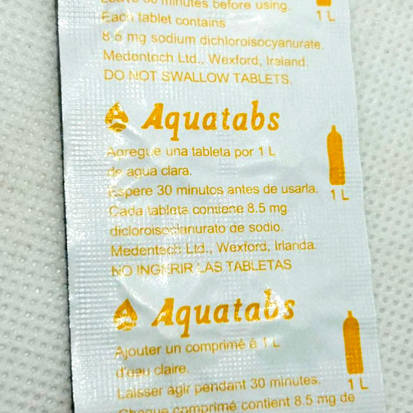 Pastilhas purificadoras de Água - Trincheira Militar