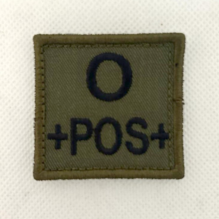 Patch quadrado Grupo Sanguíneo - Trincheira Militar