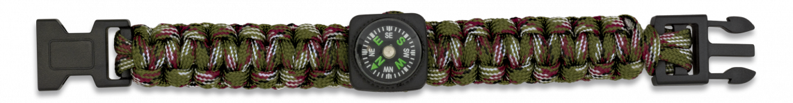 Camo Paracord Bracelet with Compass