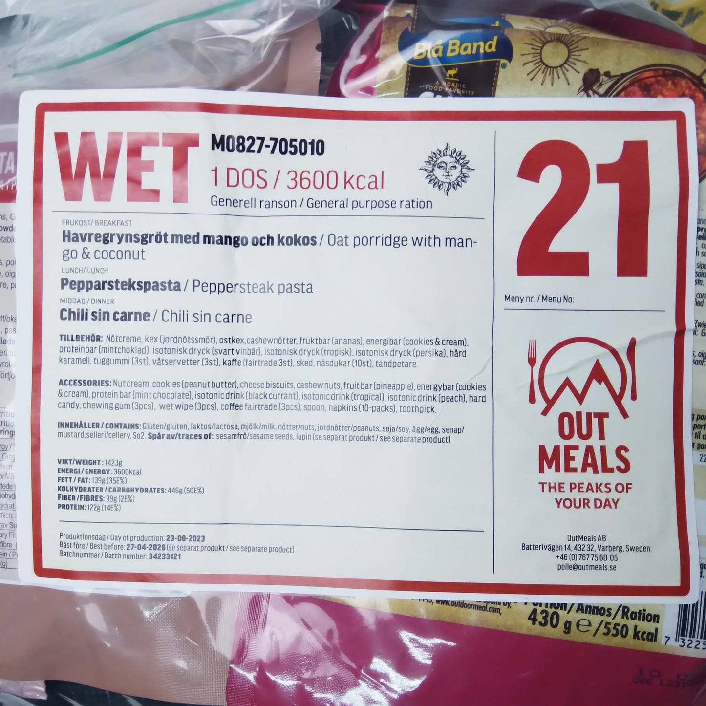 Swedish combat rations