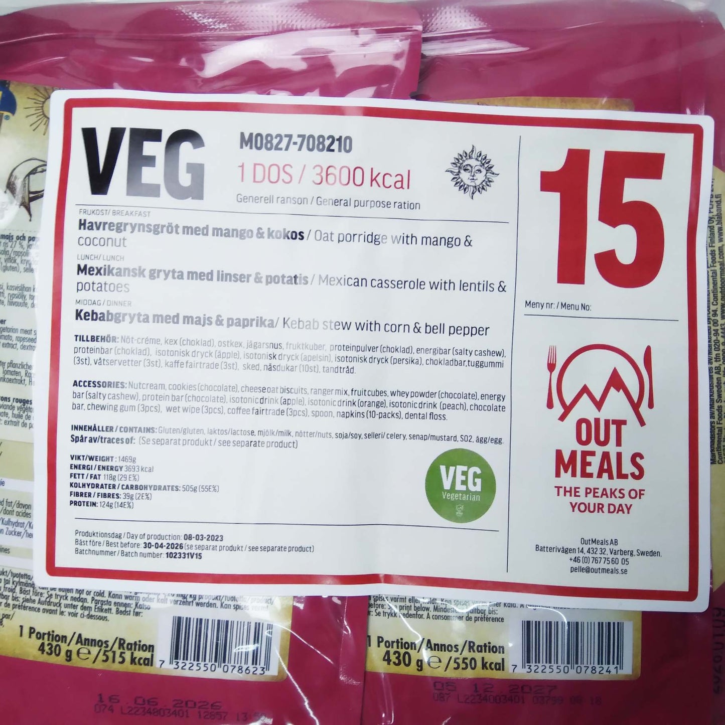 Swedish combat rations