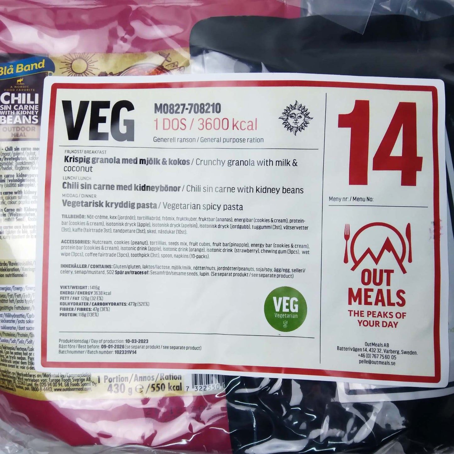 Swedish combat rations