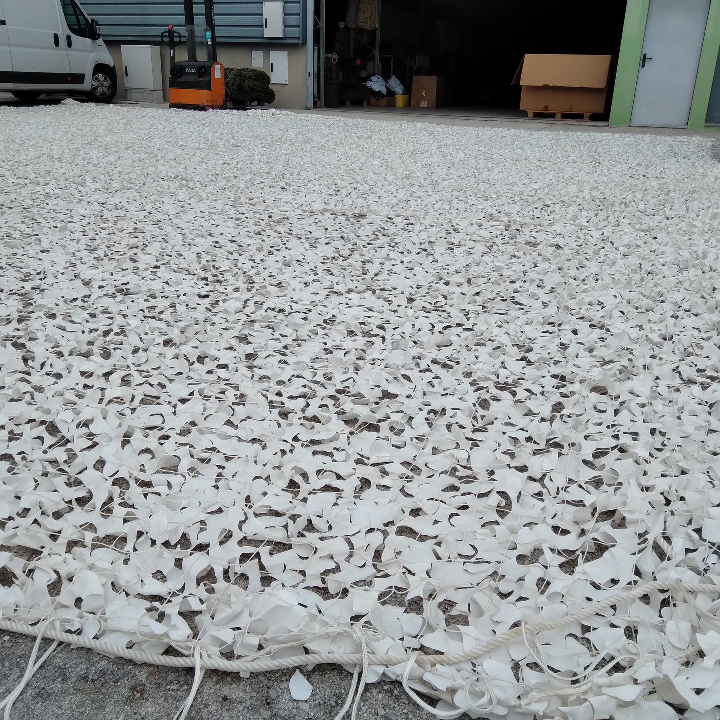 Rede reforçada Branca 11x11 mt (121 m2)