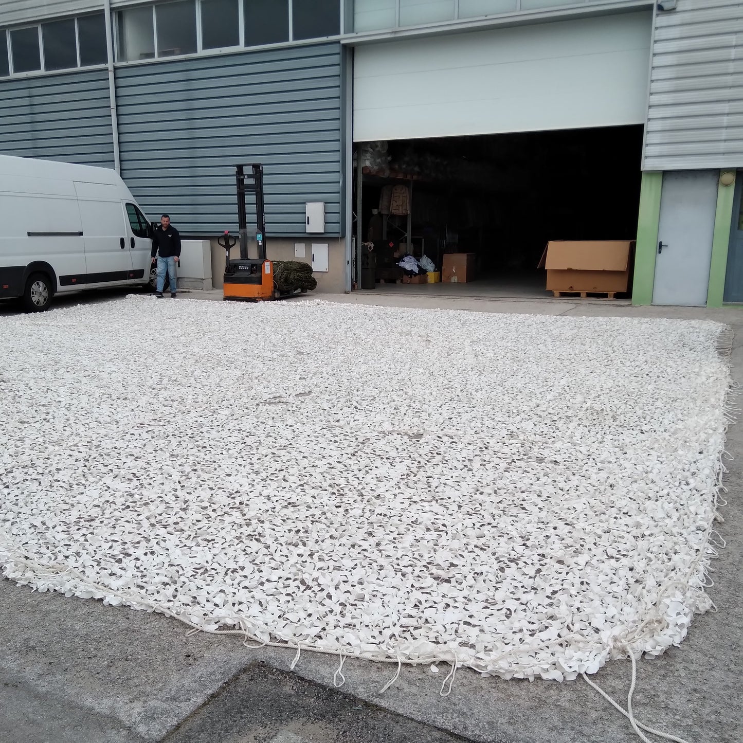 Rede reforçada Branca 11x11 mt (121 m2)
