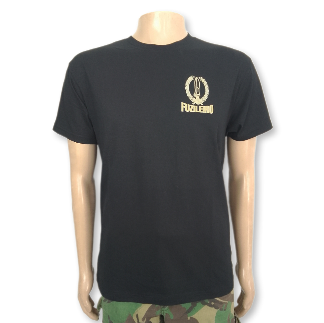 Tshirt Fuzileiro estampada Cracha curso "FUZILEIRO"