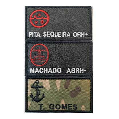 Patch de nome rectangular - Marinha