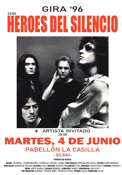 Posters Vintage de concertos de bandas lendárias
