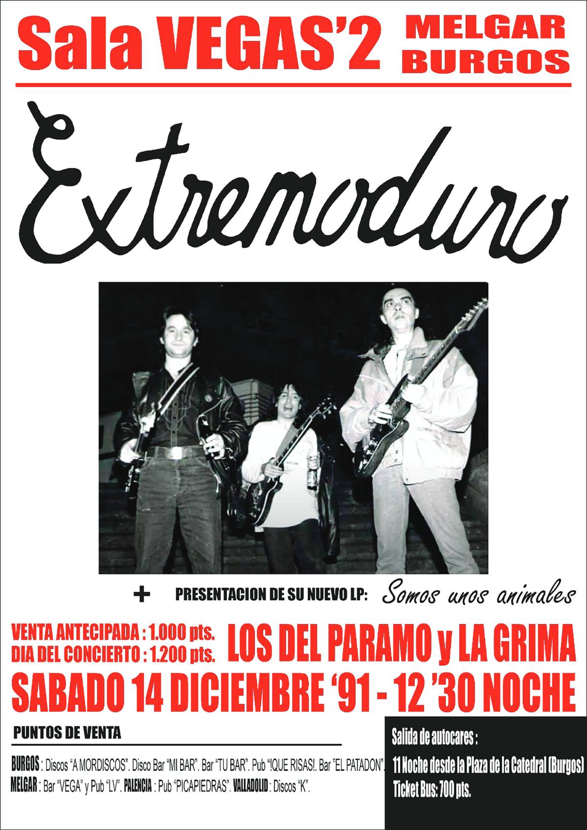Posters Vintage de concertos de bandas lendárias