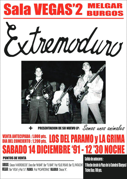 Posters Vintage de concertos de bandas lendárias