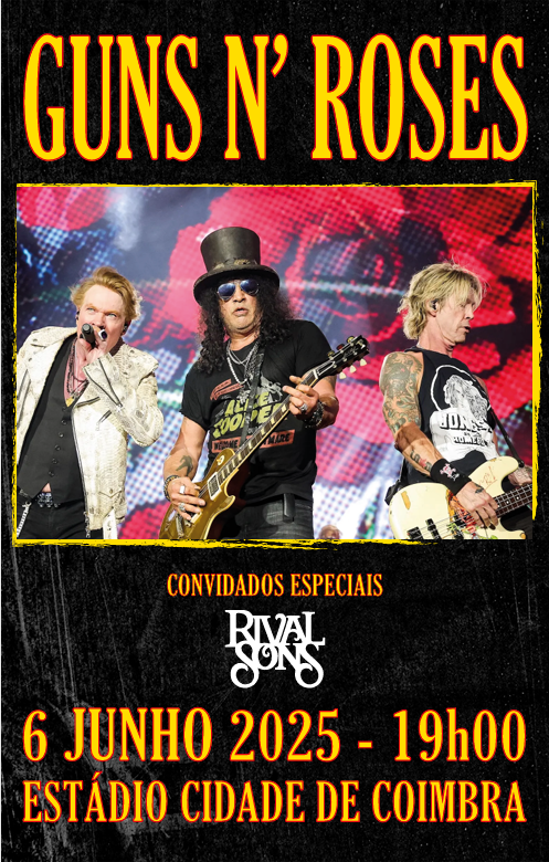 Posters Vintage de concertos de bandas lendárias