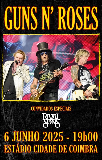 Posters Vintage de concertos de bandas lendárias