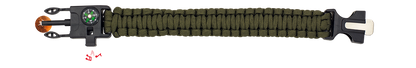 Pulseira sobrevivência paracord