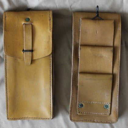 MAT49 Cartridge Belt in Yellow Leather French Army