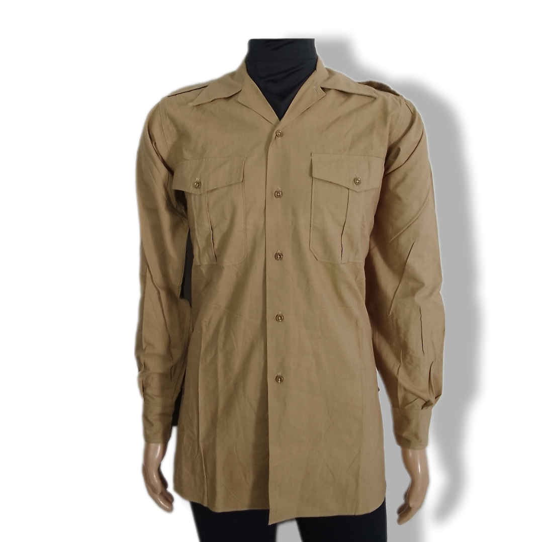 Camisa kaki vintage Exército Francês