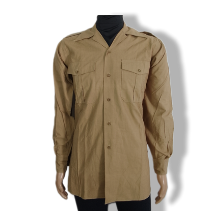 Camisa kaki vintage Exército Francês