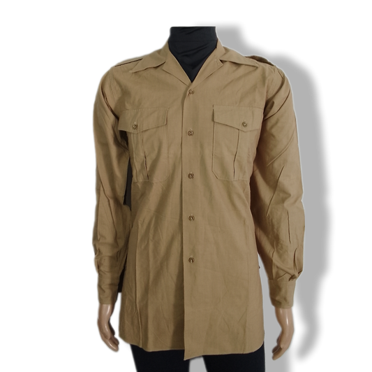 Camisa kaki vintage Exército Francês