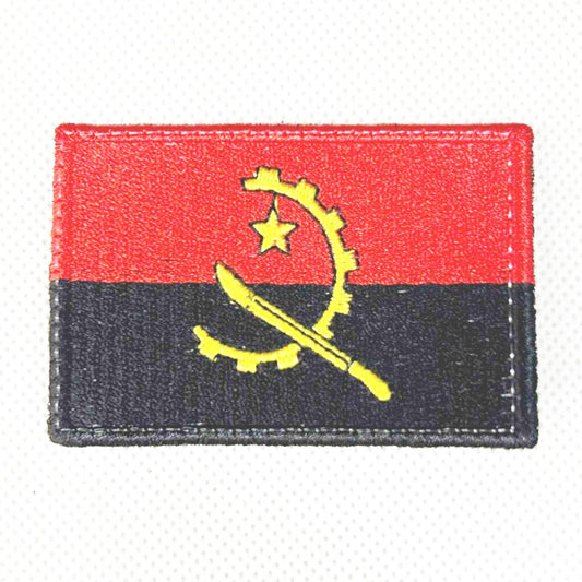 Angola Flag Patch, 7x4.5cm