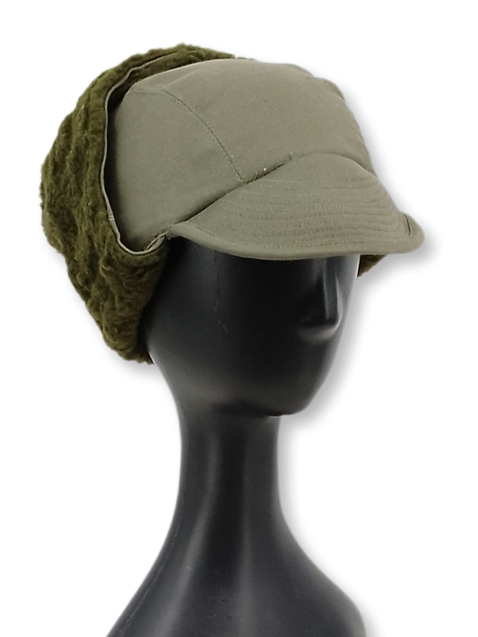 Boné de inverno com tapa-orelhas (Chapka) do Exército Francês década de 70