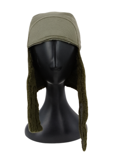 Boné de inverno com tapa-orelhas (Chapka) do Exército Francês década de 70